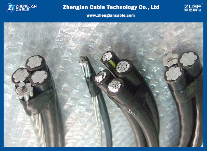 XLPE Insulated Aluminum 4 Core 16mm Aerial Bundled Cable