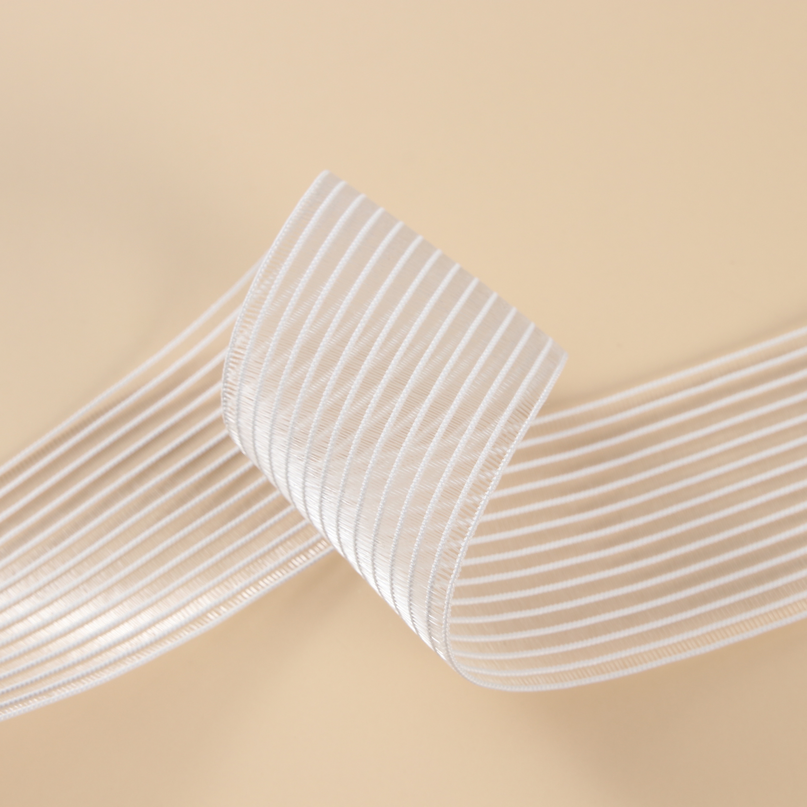 Factory custom ultrathin polyester fisl silk elastic band webbing tape for garment luggage banding tape
