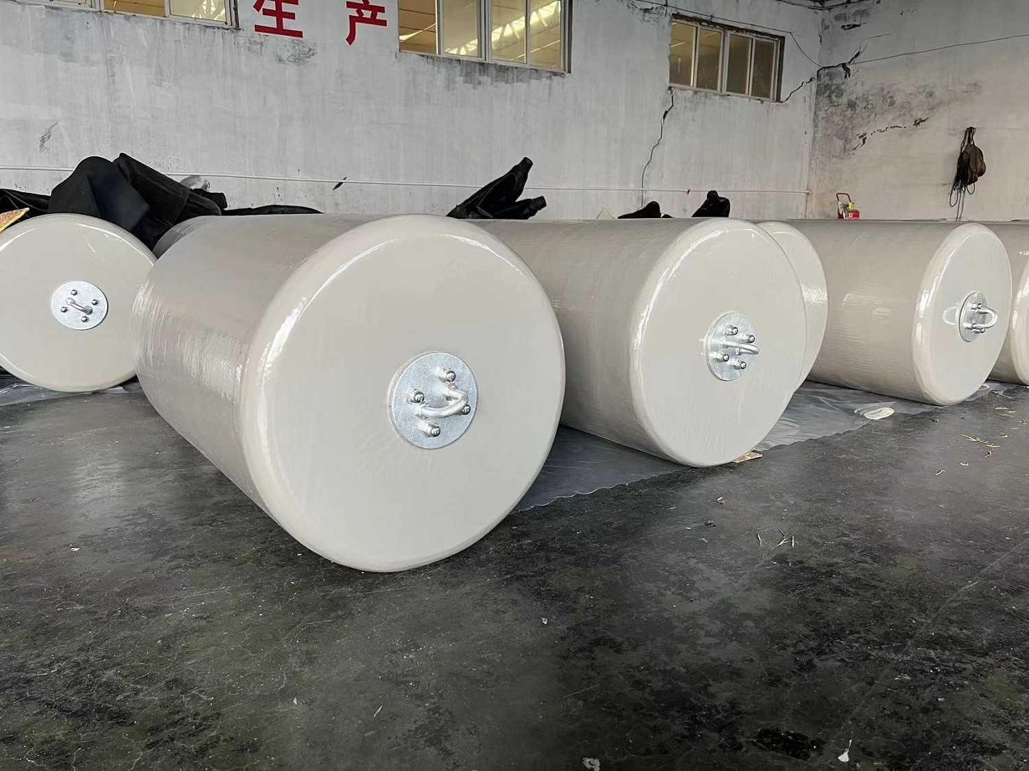 Polyurethane And EVA Foam Filled Fender ISO 17357 Certified
