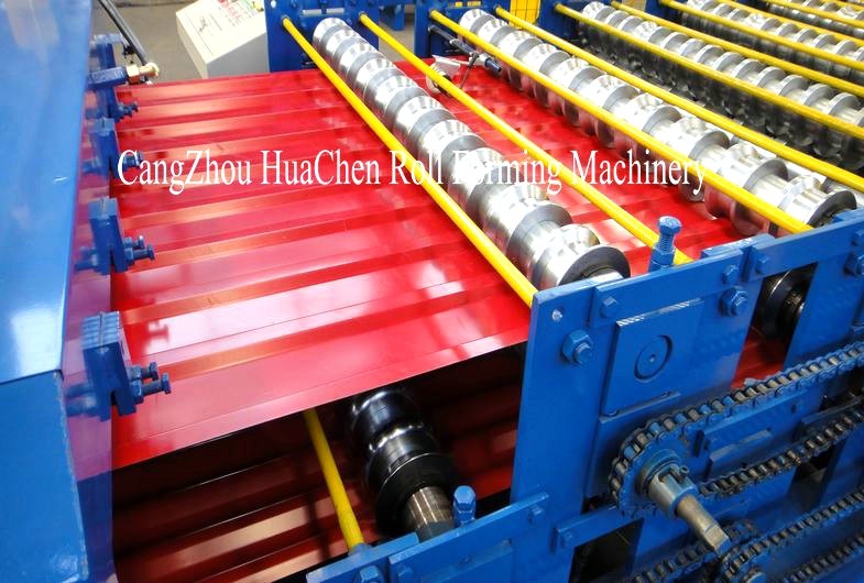 Forming Speed 8-12m/Min Double Layer Roof Forming Machine Shaft Diameter 76mm