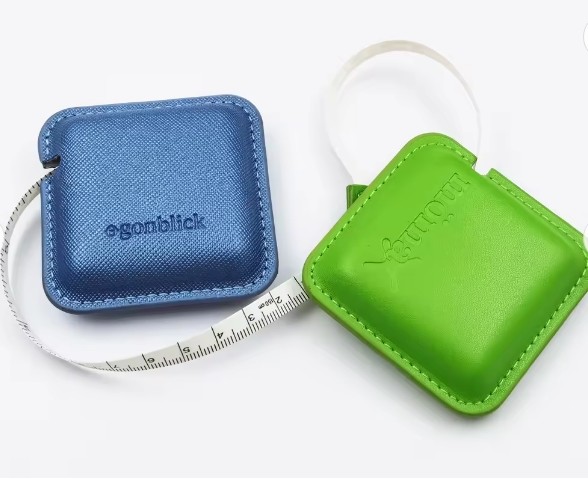 Giveaway Wholesale Promotional Cheap Suare Mini Tape Measure Keychain With Logo Mini Sewing Projects Tape Measure
