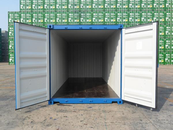 Quality 20' X 8' X 8'6" Cargo Shipping Container Steel Dry 1 Pair Of Forklift Pocket for sale