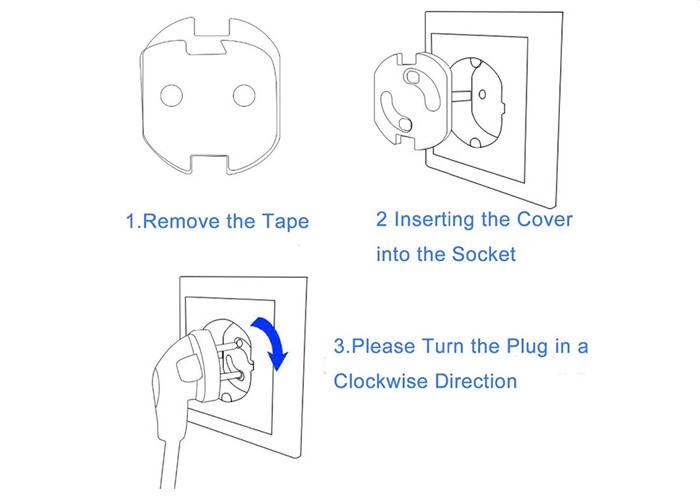 European BPA Free ABS baby safety socket cover