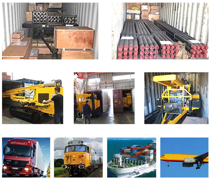 Hydraulic System RC Crawler Engineering Crawler Mounted Drill Rig 3 Meter Rod Length For Exploration