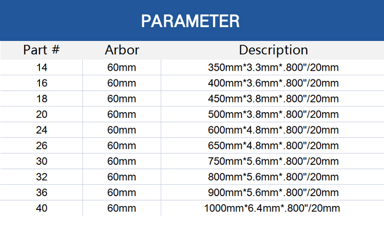 350mm 400mm Saw Blades Cutting Granite Circular Saw Blades