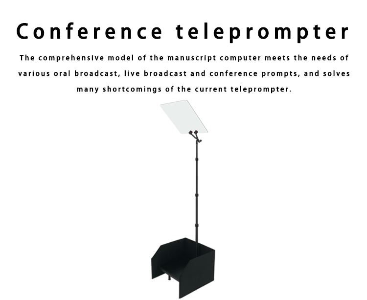 Private Mold 22 inch Teleprompter for Multi-languages Support in TV Video Conferences
