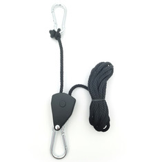 Hydroponic Led Grow Light Hangers Reflector Adjustable 1/8" Rope Ratchet Hanger
