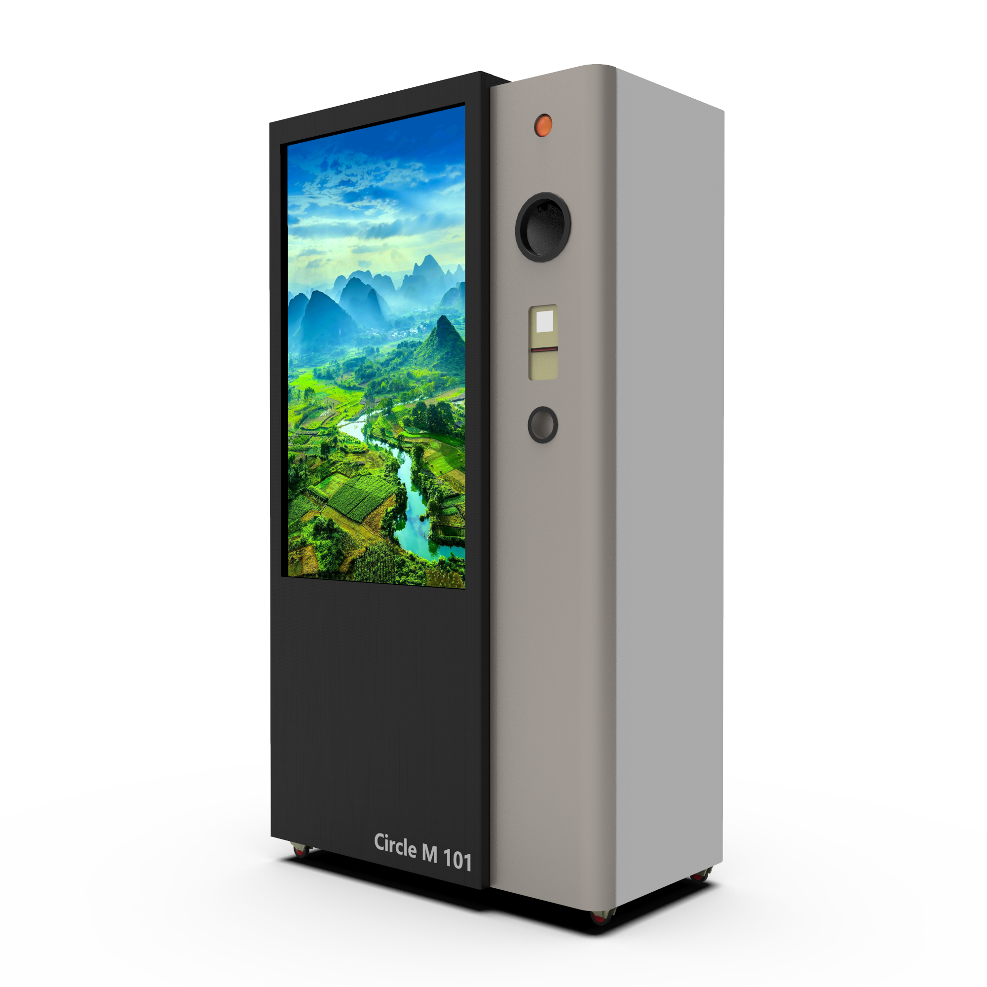 Commercial Supermarket Indoor Circle RVM 739 RVM Reverse Vending Machine