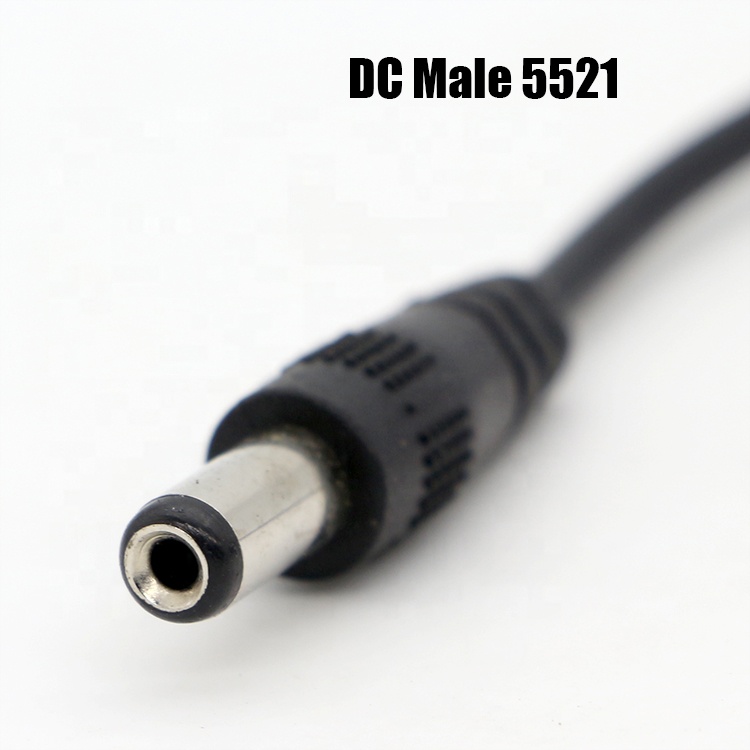 15cm DC Plug 2.1x5.5mm Switch Cover Holder Box 9V Battery Case