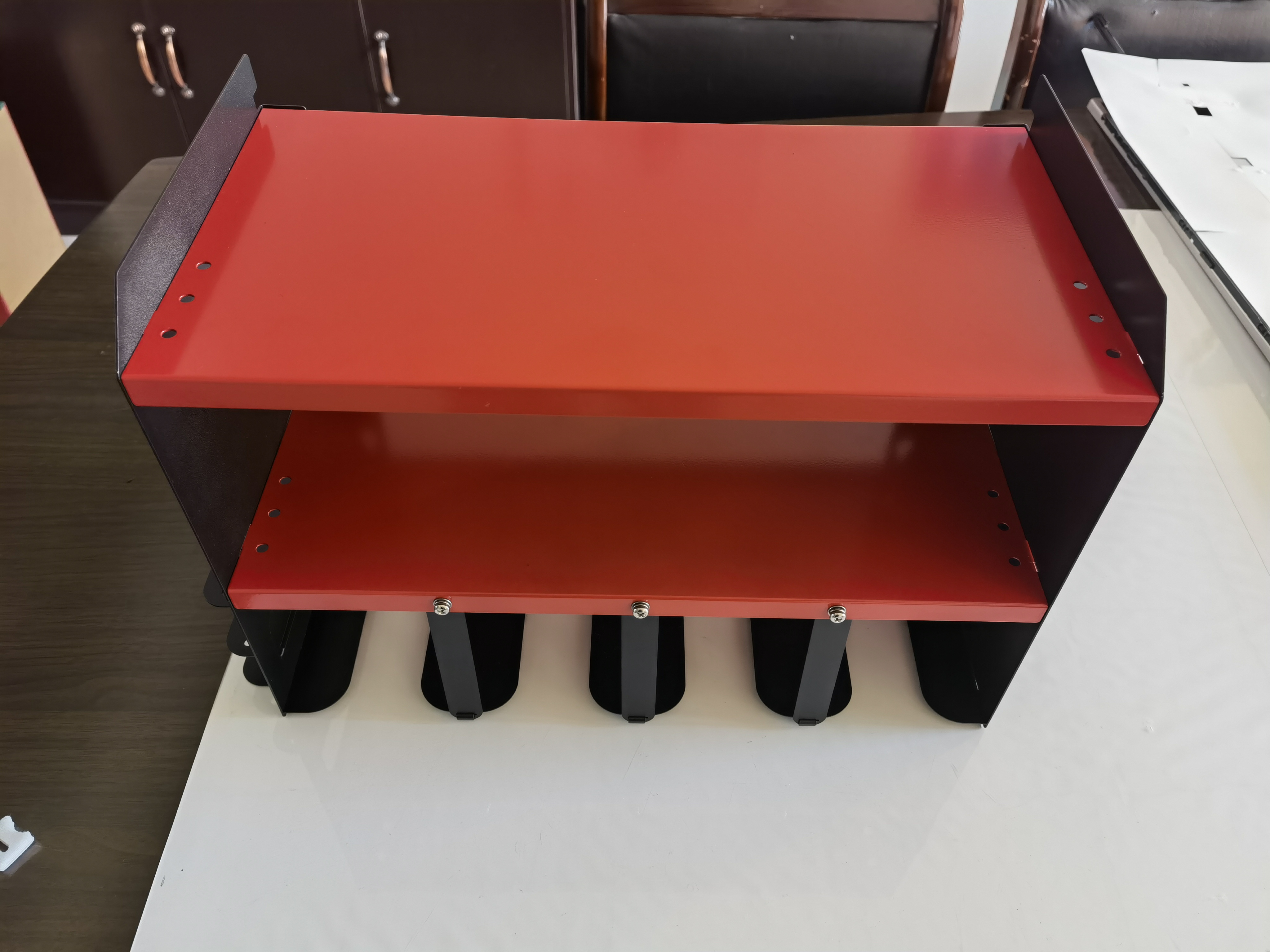 8 Drill Holder Power Tool Organizer Wall Mount Shelf with Screwdriver and Pliers Holder
