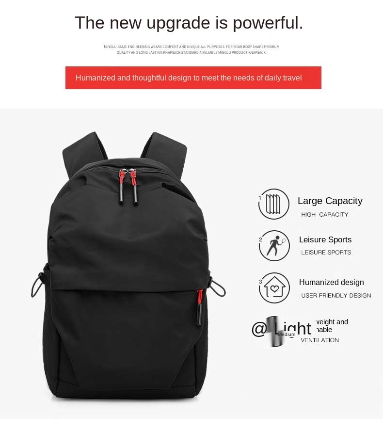Factory wholesale new custom backpack Lightweight nylon Waterproof fashion school bag backpack for men women