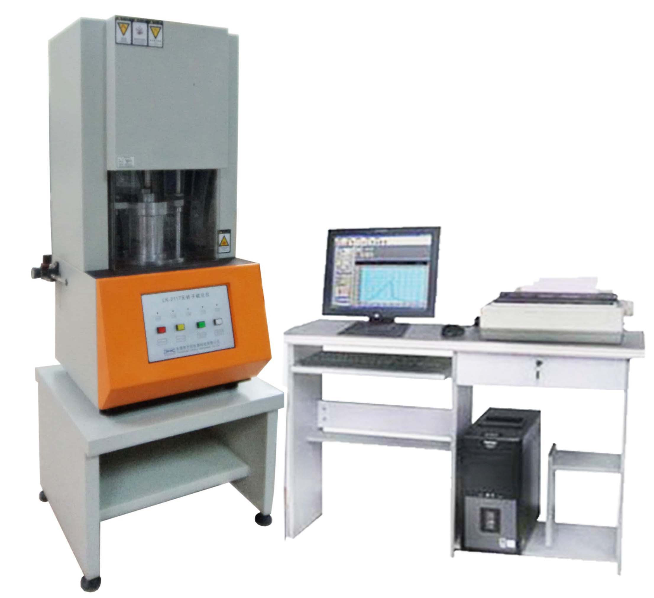 Vulcanized Rubber Testing Equipment With Vibration Rotorless System