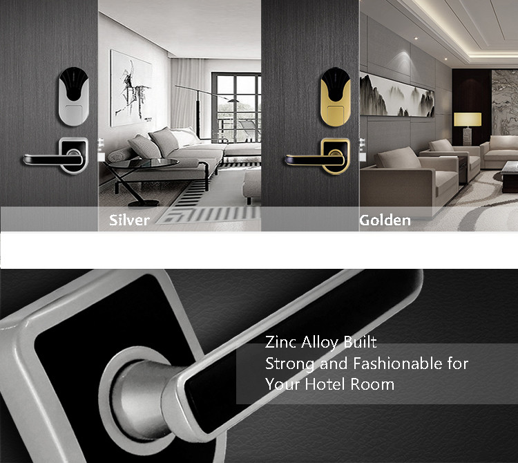Commercial Digital Other Door Lock With RFID Card 200 Cards Data Capacity
