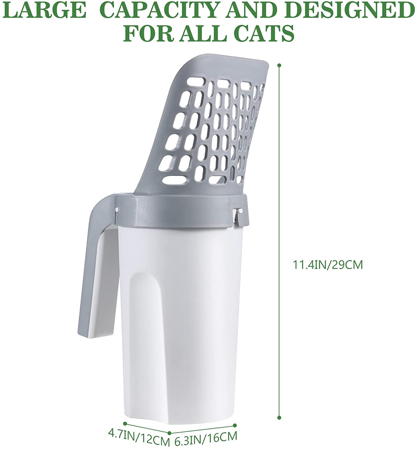 Portable Cat Litter Shovel Scoop Grey Cat Sand Shovel Environment Friendly
