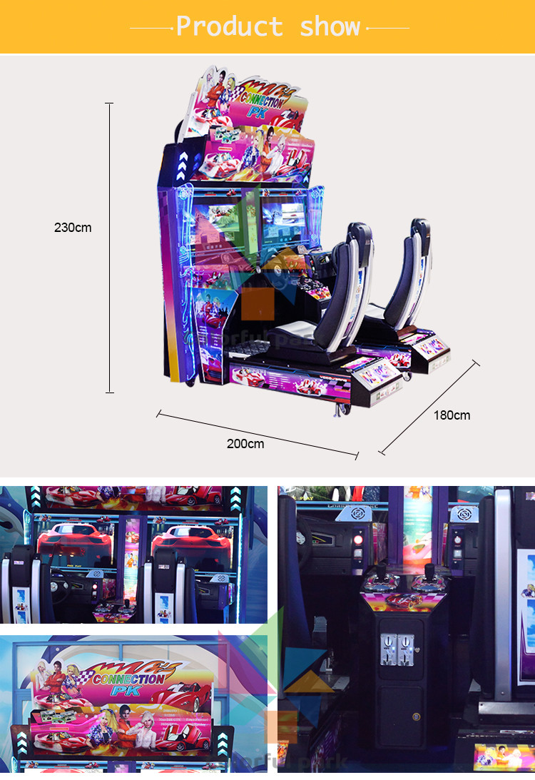 Double HD Tour Racing Arcade Cabinet , Outrun Arcade Machine Multiple Modes
