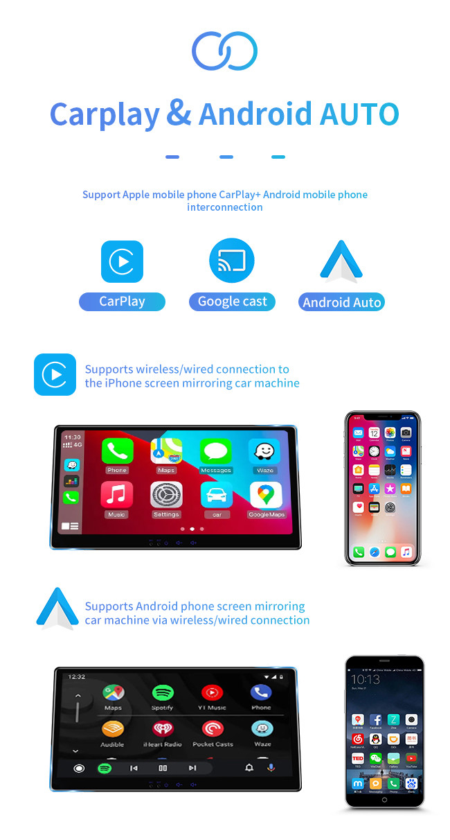 WiFi 4G Carplay HD Car Audio GPS Navigation Large Screen 12.3 Inch Android Universal Navigation