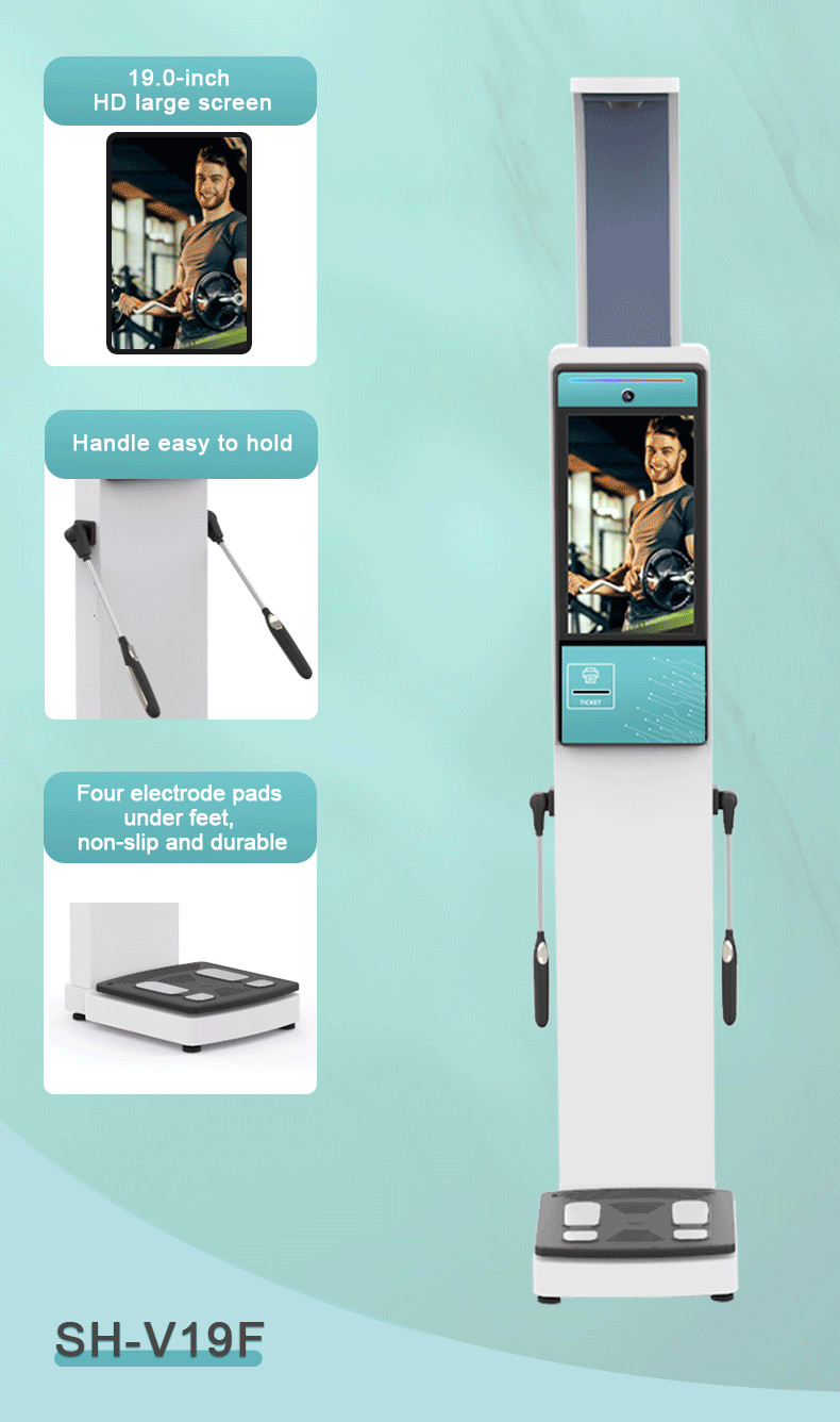 Ultrasonic Height Weight Scale Body Composition Analysis Machine