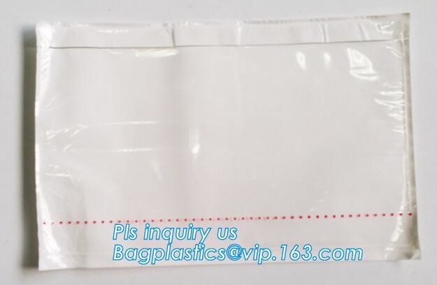 Clear Adhesive Back, Packing List / Shipping Label Envelope Pouches, seal envelope courier bag express custom mailing ba