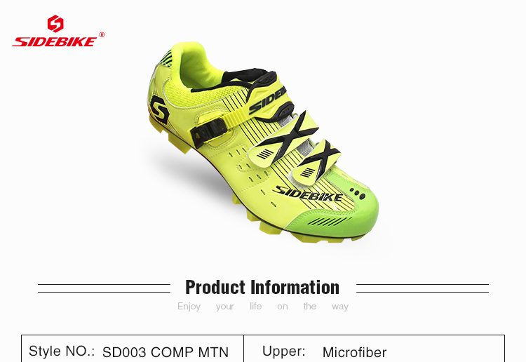 Microfiber Upper Mens MTB Cycling Shoes High Reliability With CE / ISO Certification