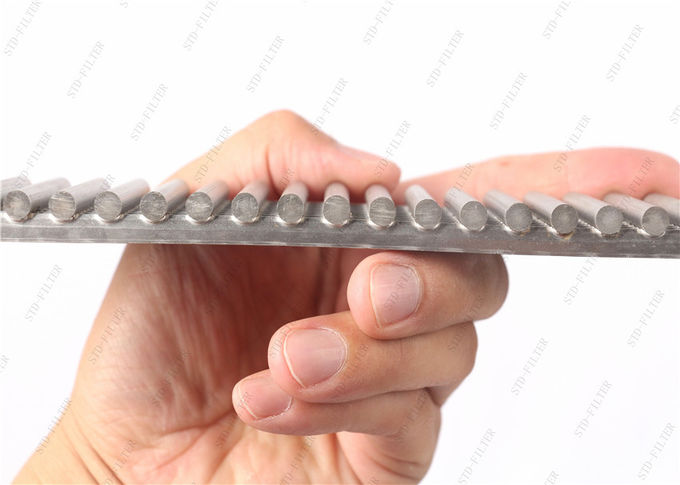 High Rigidity V Shape SUS316 0.2mm Slot Wedge Wire Screen For Gold Ore And Mining