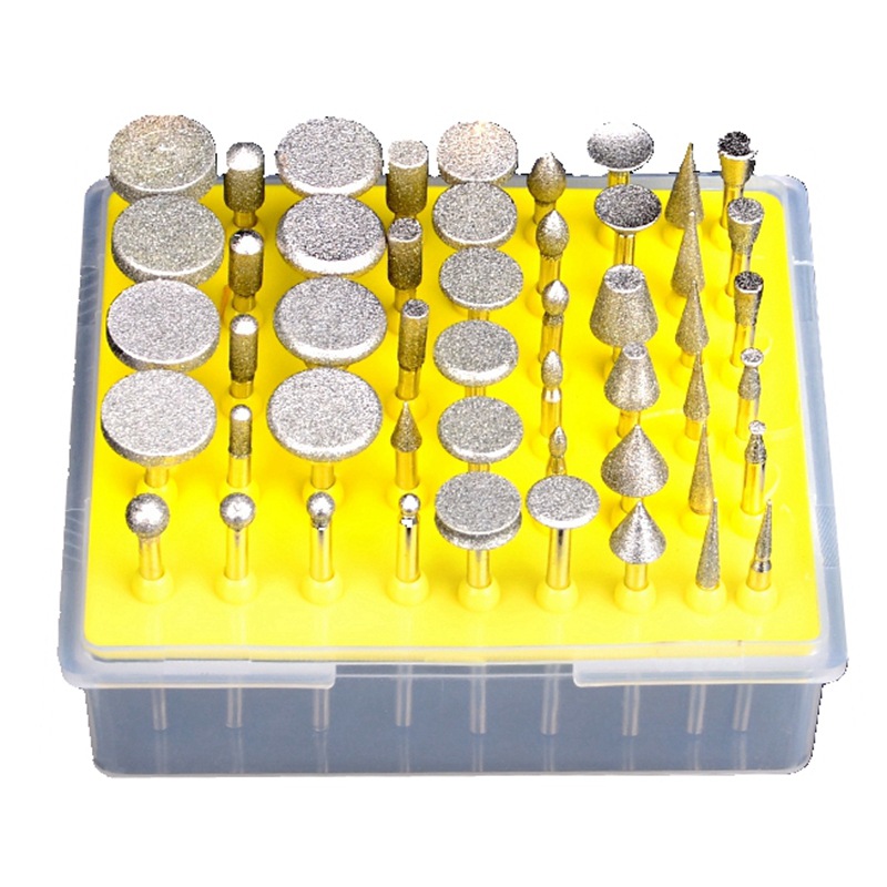 50pcs Diamond Burr Set Grinding Burrs For Dremel Rotary Tool