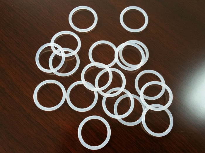 Industrial Grade White Silicone Rubber Washers Smooth Surface With RoHS Certificate