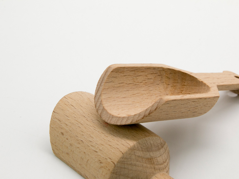 Wooden Bath Salt Scoop Unpainted Wooden Scoop Spoon Use For Tea Cereals Coffee