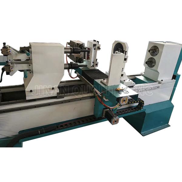 2 Spindles Double Axis Wood Turning Lathe For Chair Legs