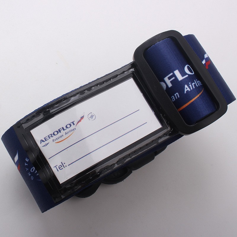 Colorful Jacquard Personalised Luggage Straps With Removable Buckle