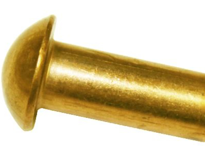 1/4 1/2 7/16 Copper Brass Flat head solid rivet M6 M12 M13 Round head rivet Custom size