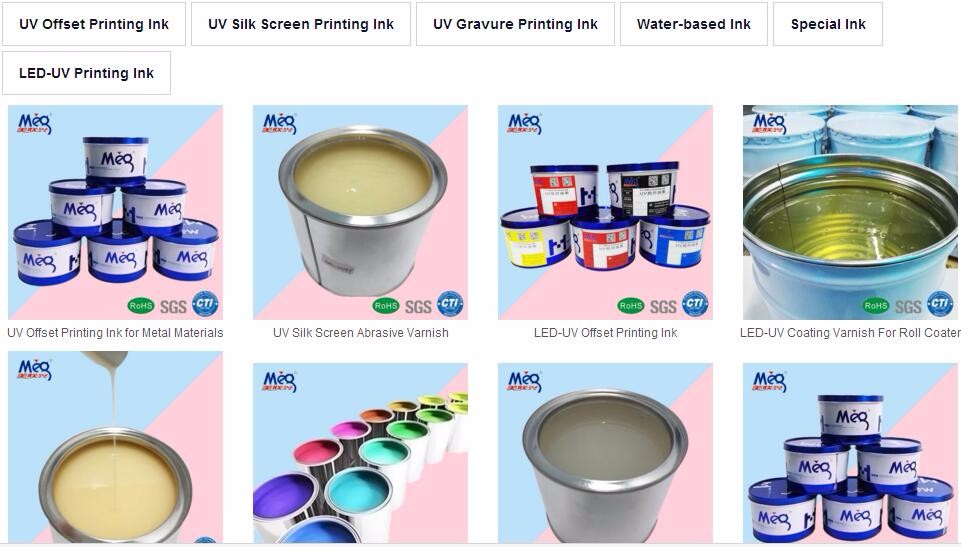 CHINA Manufacturer hot sale LED UV offset printing ink for kinds of papers/plastic film.
