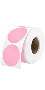 Pink Thermal Label