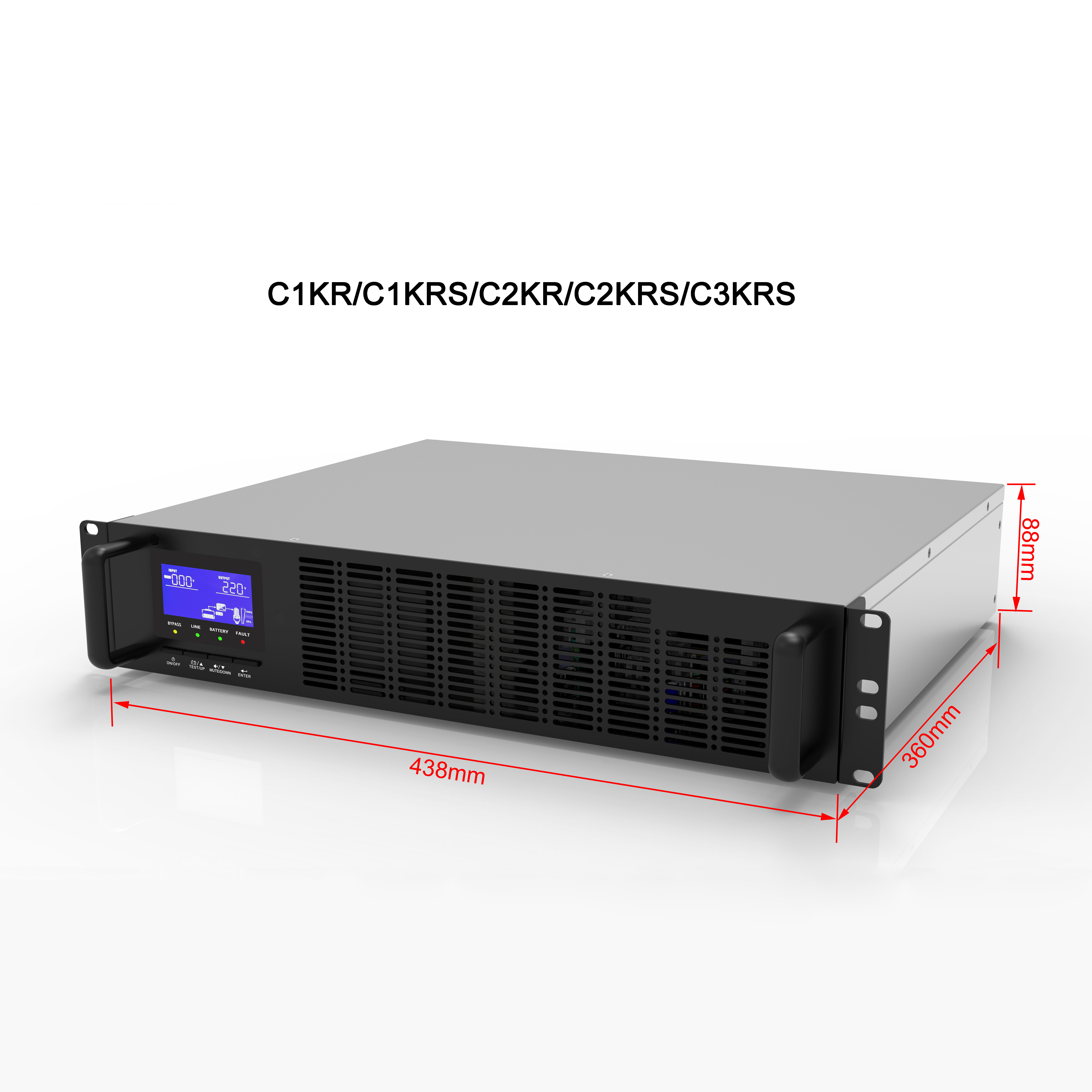 1U Rack Mount UPS 1000va High Frequency Lithium Ion Battery Ups