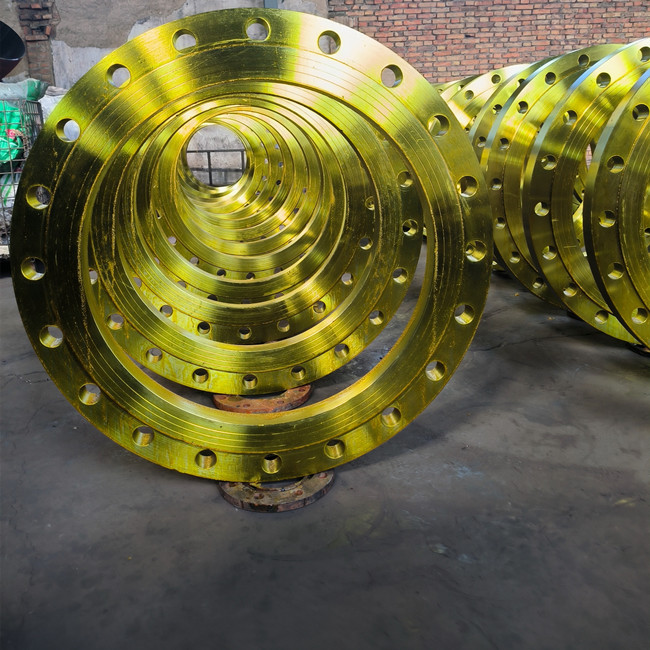Slip On ANSI Pipe Flange Yellow Painting SCH5s-SCH160 Wall Thickness