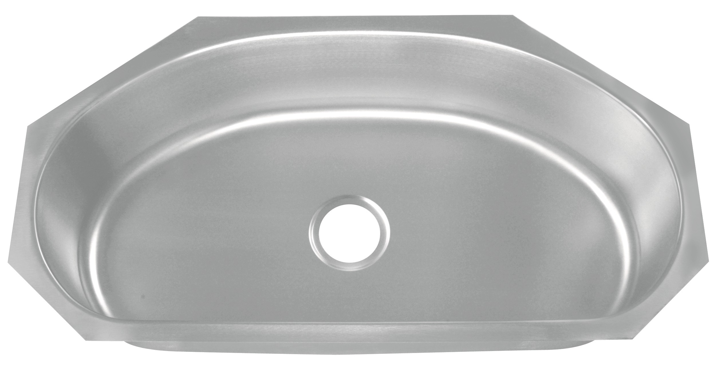 10 Inch Single Bowl Kitchen Sink Undermount Installation 16G Thickness / Round Stainless Steel Kitchen Sink