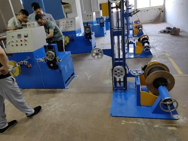 FTTH Drop Cable Cutting Machine Coiling Machine For Outdoor Fiber Optic Patch Cords Production Line