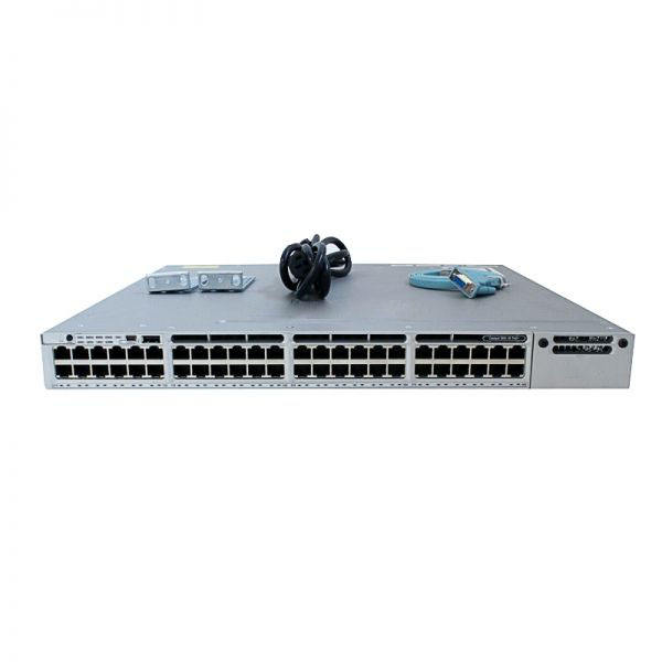 Stocked WS C3850 Series 48P-S 48 Ethernet Poe Ports Management Stackable Gigabit Switch with SNMP Function