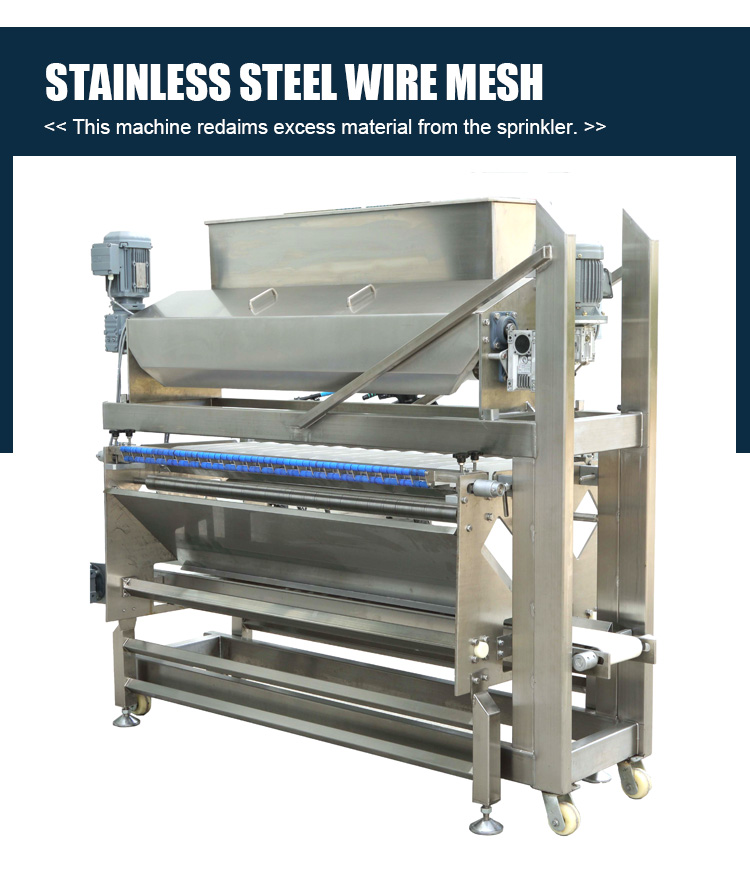 Customized Adjustable Electric Salt Sugar Sprinkler Machine For Biscuit Production