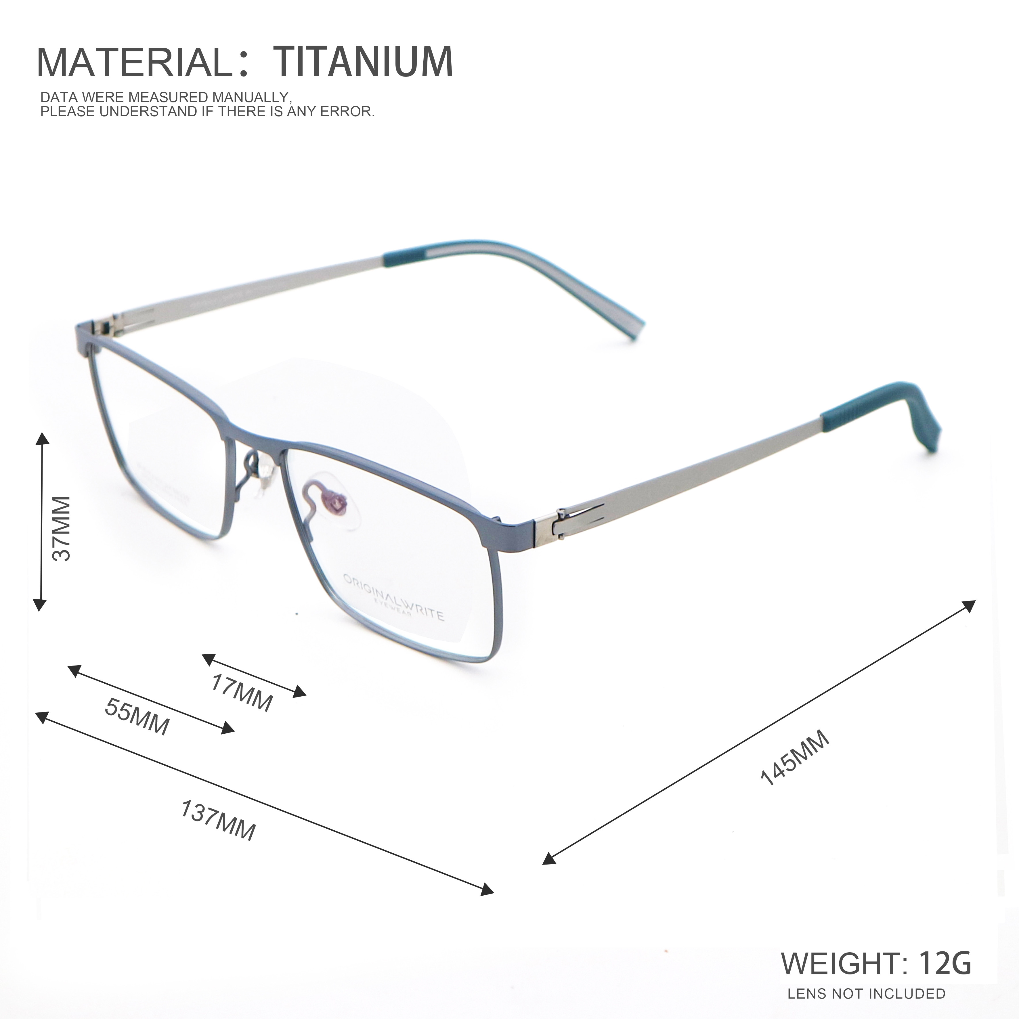 Ultra Light Trend Glasses 88229 Pure Titanium Glasses Frame