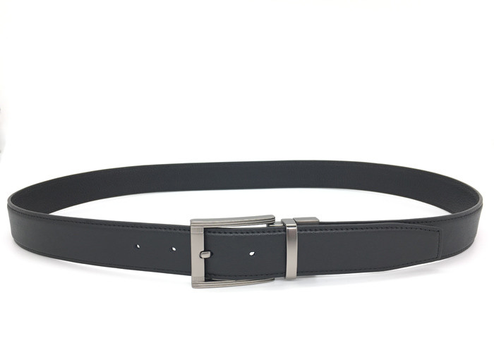 Men’s Genuine Leather Reversible Belt Classic 1.4” Width Rotating Buckle
