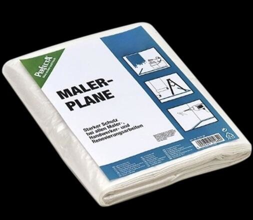 heavy-duty all purpose absorbent printed 6ft dropped,paint plastic drop cloth used for family, wholesale plastic drop cl