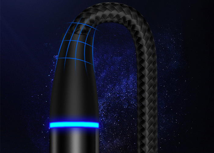 360 Rotate 2M 5V 3A Magnetic 3 In 1 Charging Cable