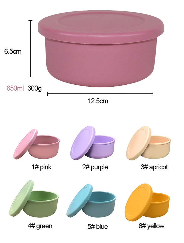 BPA Free Silicone Bowl Set , Silicone Bento Boxes With Customized Logo