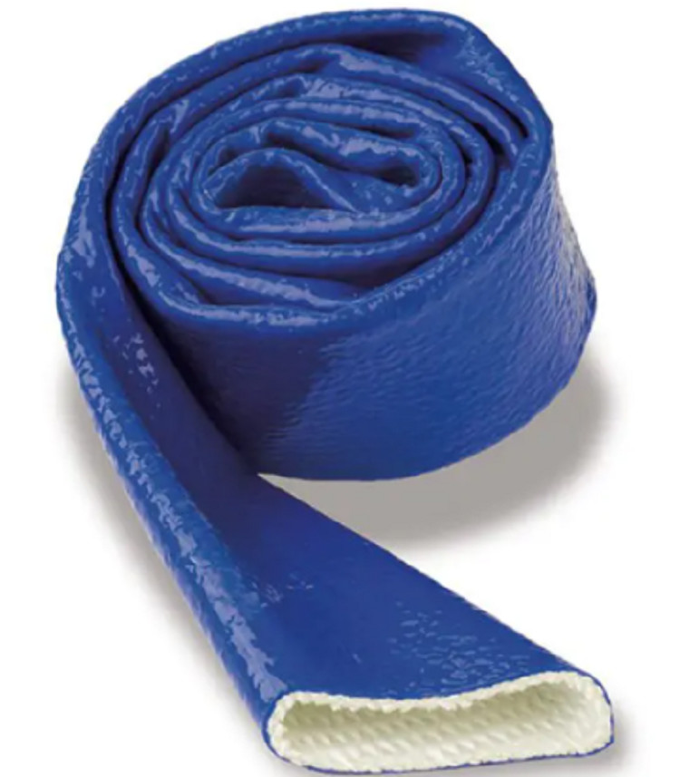 Alkali Free Silicone Rubber Fiberglass Sleeving 4mm Fiberglass Braided Sleeving