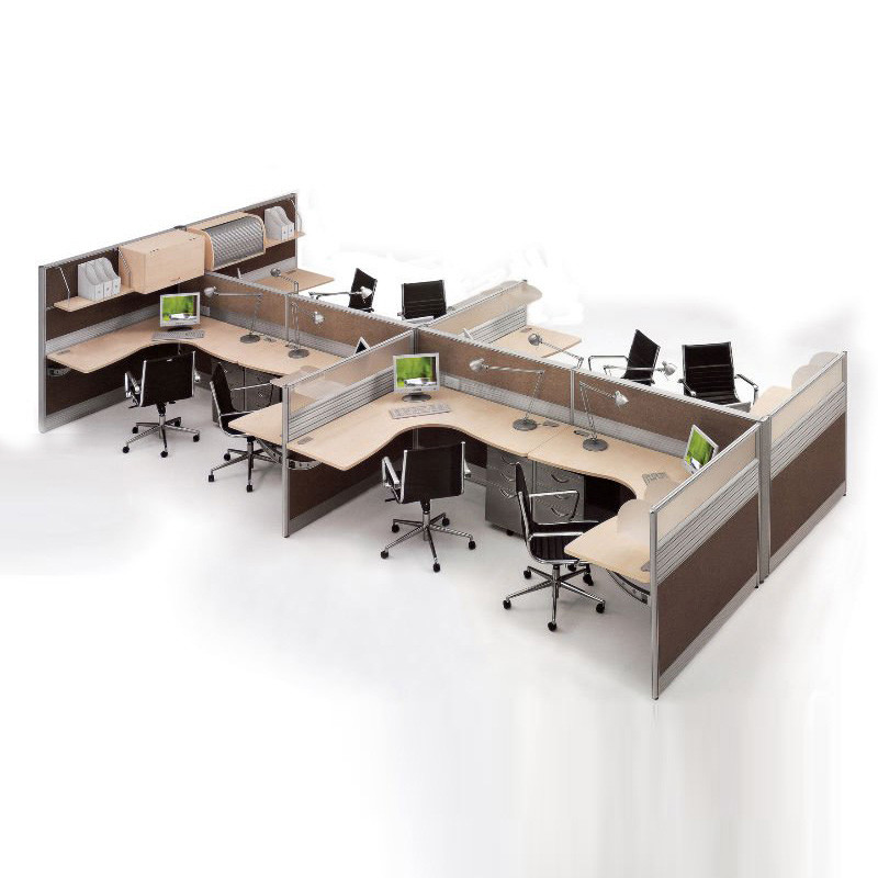 Modular 2 4 6 Office Desks Office Cubicles Work Station Office Furniture