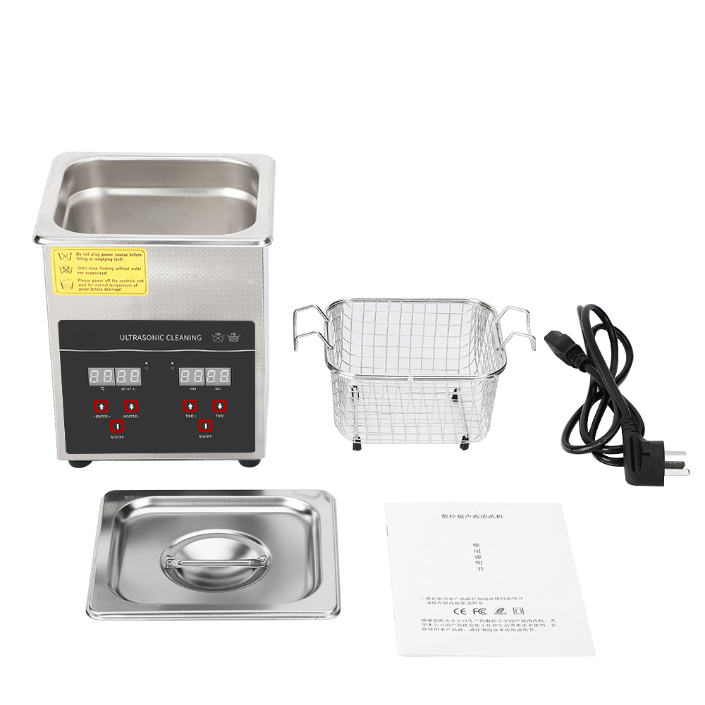 60W Ultrasonic Cleaning Machine Sterilizing 2L ultrasonic bath cleaner