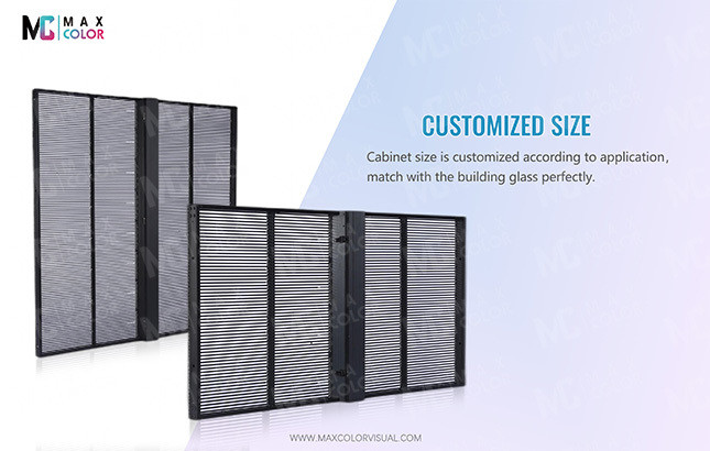 P3.9-7.8 Indoor Transparent LED Display Screen Full Color With High Brightness