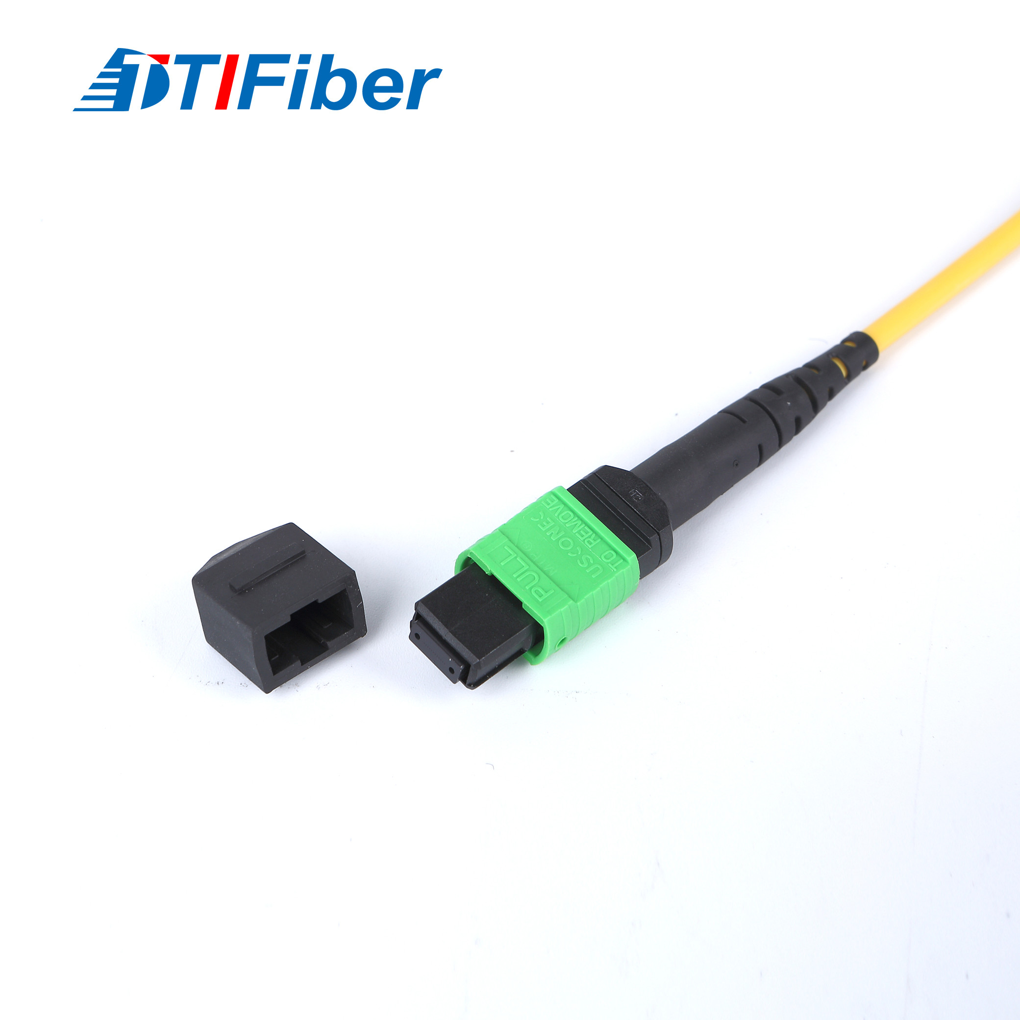 Low Loss 12F 3.0mm OM3 LSZH MPO fiber patch cord Customized Color