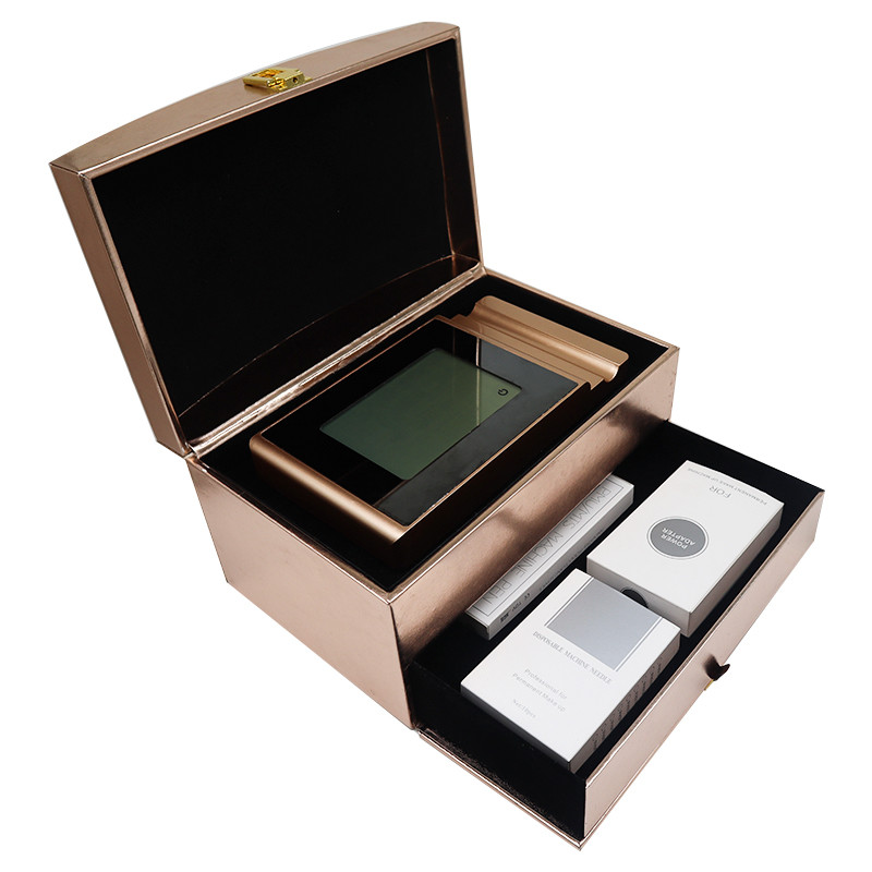 Gold Color Wireless Permanent Makeup Tattoo Kit With LCD Screen