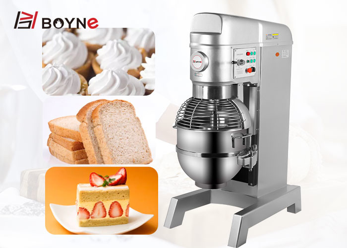 Durable 80-100 Liters Belt Type Food Mixer Machine With Three Agitators Hook/Whisk/Beater